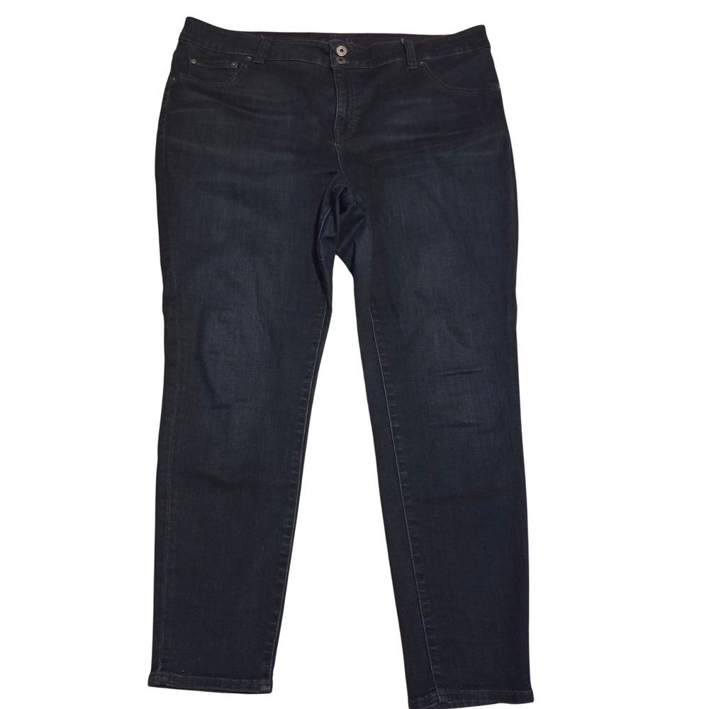 Lucky Brand Emma Legging Jeans Womens 18W Dark Wash Indigo Stretch Denim 18 W